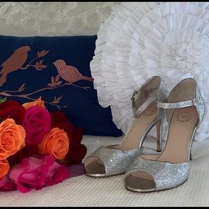 I.Miller size 9 Sparkly Silver Shoes